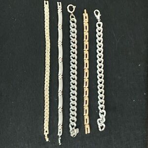 Boho bunch ..miscellaneous Gold and Silver Bracelets